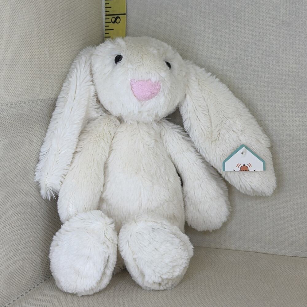 Jellycat LITTLE BASHFUL CREAM BUNNY Small 9" Plush Stuffed Animal NWT (J)